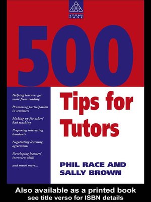 cover image of 500 Tips for Tutors